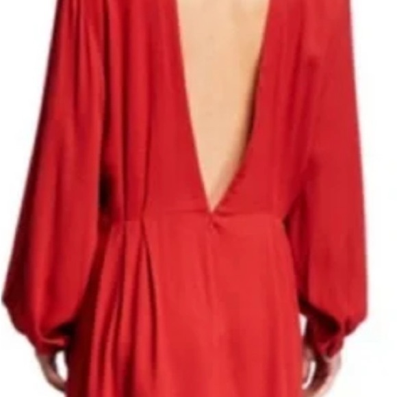 IRO / Broken Open-Back Mini Dress Size 40 / Red - Picture 1 of 5